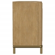 Pemberly Row Rattan Cane 2-Door TV Stand Media Console in Sand Wash