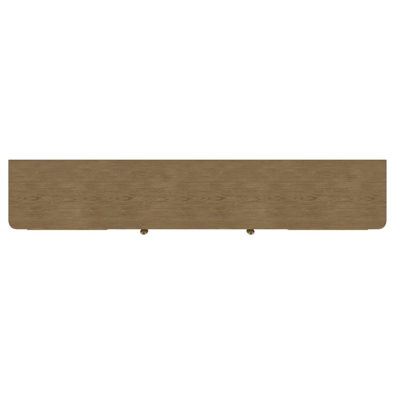 Pemberly Row Rattan Cane 2-Door TV Stand Media Console in Sand Wash