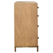Pemberly Row 8-Drawer Dresser with Aged Brass Knobs in Sand Wash