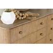 Pemberly Row 8-Drawer Dresser with Aged Brass Knobs in Sand Wash