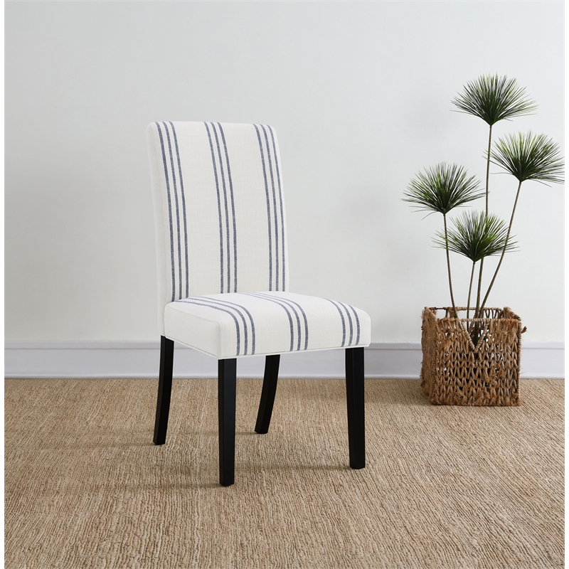 Pemberly Row 2-Piece Upholstered Dining Side Chair Set in Beige