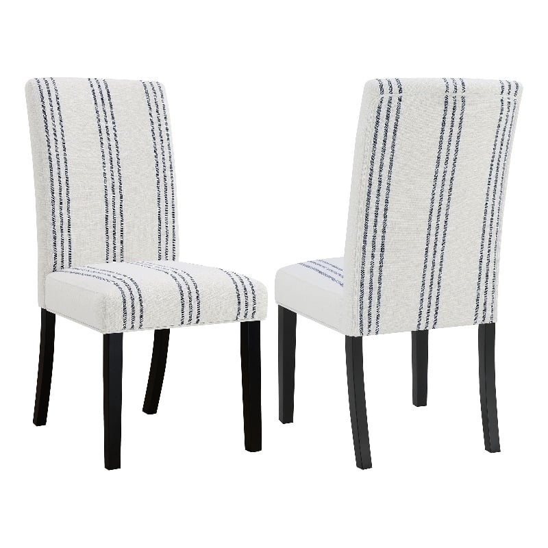 Pemberly Row 2-Piece Upholstered Dining Side Chair Set in Beige