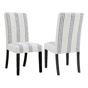 Pemberly Row 2-Piece Upholstered Dining Side Chair Set in Beige