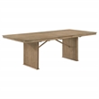 Pemberly Row 89-Inch Extension Dining Table in Distressed Light Brown