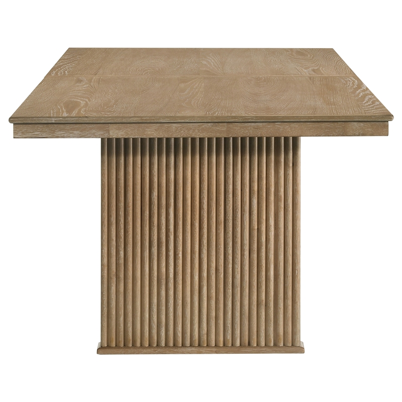 Pemberly Row 89-Inch Extension Dining Table in Distressed Light Brown