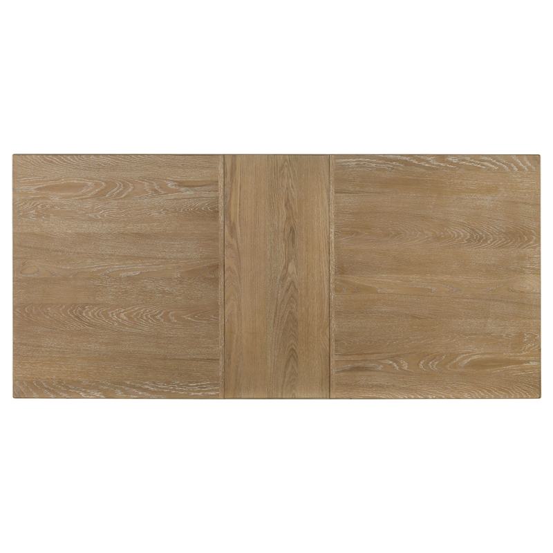 Pemberly Row 89-Inch Extension Dining Table in Distressed Light Brown
