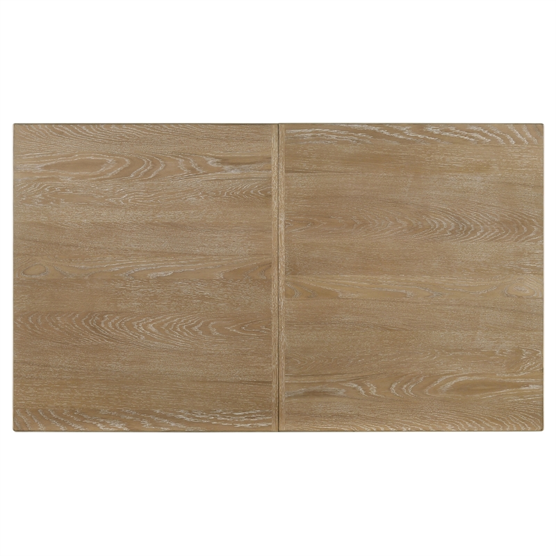 Pemberly Row 89-Inch Extension Dining Table in Distressed Light Brown