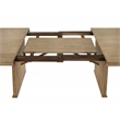 Pemberly Row 89-Inch Extension Dining Table in Distressed Light Brown
