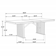 Pemberly Row 89-Inch Extension Dining Table in Distressed Light Brown