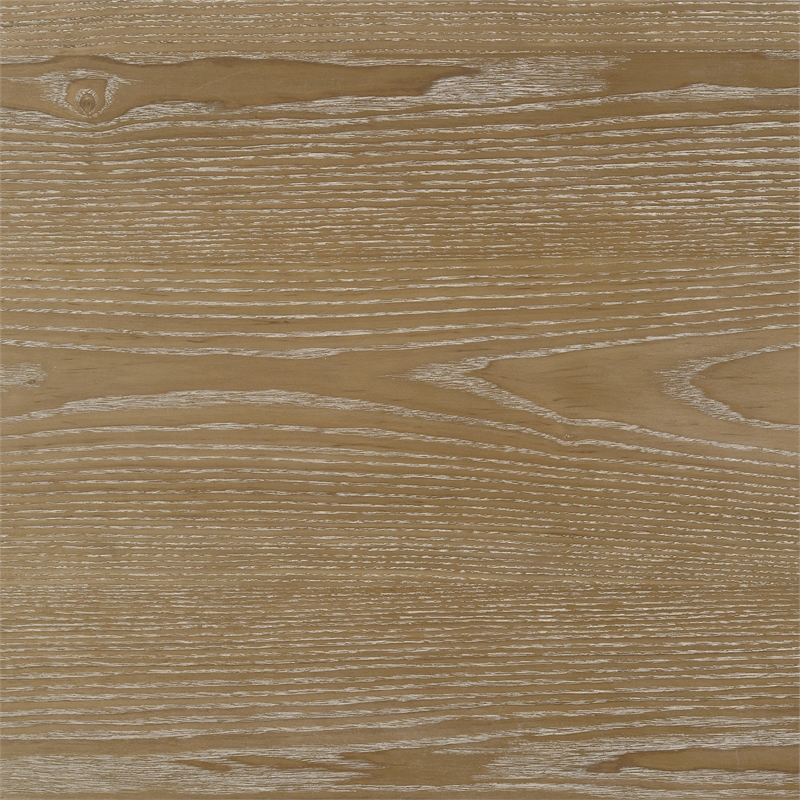 Pemberly Row Transitional Wood Coffee Table in Distressed Light Brown