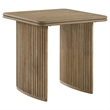 Pemberly Row 2-Piece Wood Coffee Table Set in Distressed Light Brown
