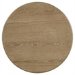 Pemberly Row Round Wood Side End Table in Distressed Light Brown