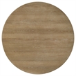 Pemberly Row 53-Inch Round Wood Dining Table in Distressed Light Brown