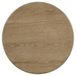 Pemberly Row 2-piece Round Wood Coffee Table Set in Distressed Light Brown