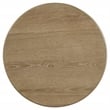 Pemberly Row 3-piece Round Wood Coffee Table Set in Distressed Light Brown