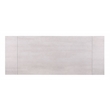 Pemberly Row 97-inch Glass Top Extension Dining Table in Beige