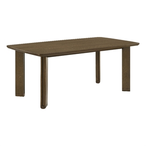 Pemberly Row 71-inch Rectangular White Oak Veneer Dining Table in Brown
