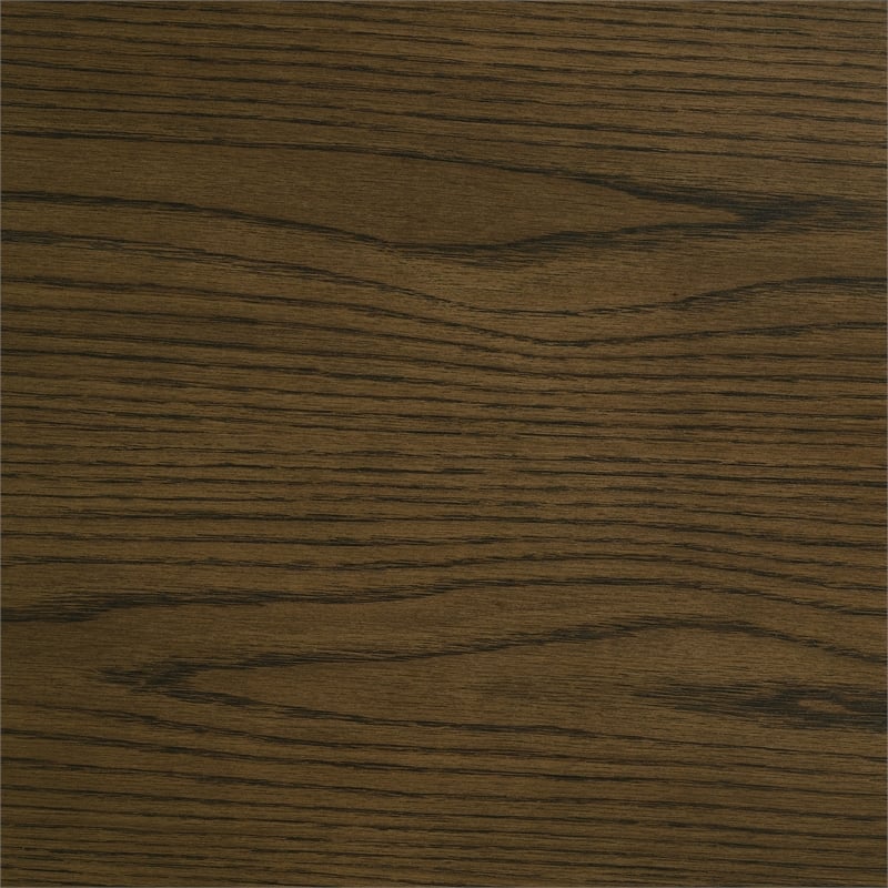 Pemberly Row 5-piece Round Wood Dining Room Table Set in Brown