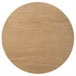 Pemberly Row 2-piece Round Transitional Wood Coffee Table Set in Washed Oak