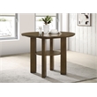 Pemberly Row 47-inch Round Counter Height Dining Table in Brown