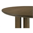 Pemberly Row 5-piece Round Counter Height Dining Room Set in Brown