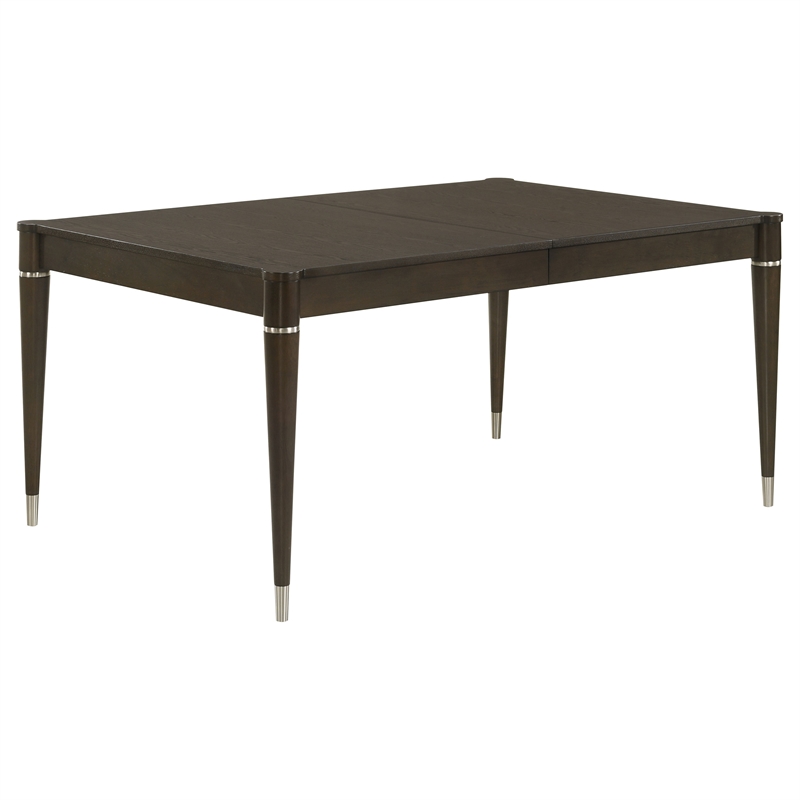 Pemberly Row 81-inch Extension Leaf Dining Table in Ash Brown