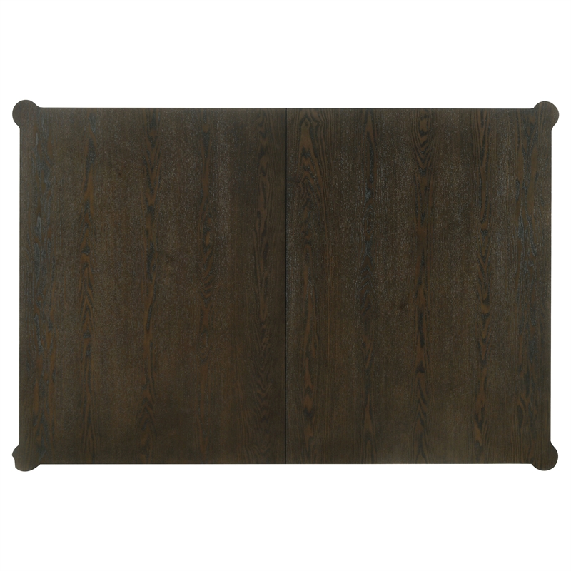 Pemberly Row 81-inch Extension Leaf Dining Table in Ash Brown