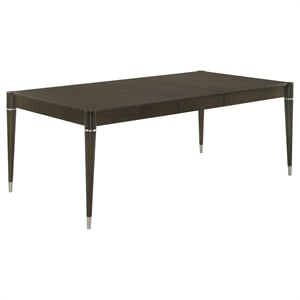 Pemberly Row 81-inch Extension Leaf Dining Table in Ash Brown