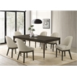 Pemberly Row 7-piece Rectangular Dining Table Set in Ash Brown