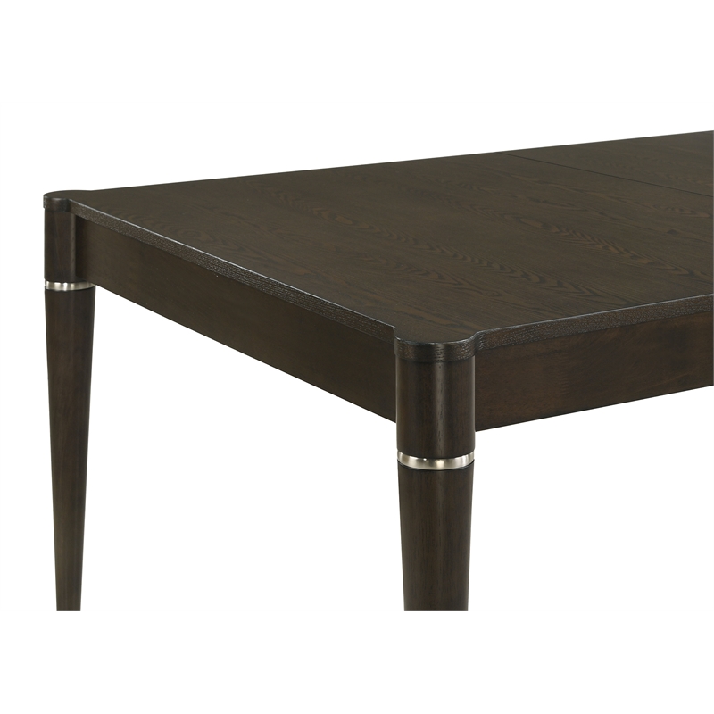 Pemberly Row 7-piece Rectangular Dining Table Set in Ash Brown