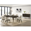 Pemberly Row 8-piece Dining Table Set with Sideboard in Ash Brown