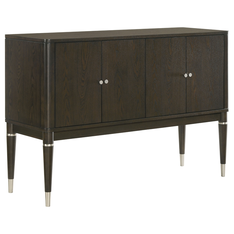 Pemberly Row 8-piece Dining Table Set with Sideboard in Ash Brown