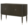 Pemberly Row 4-door Dining Sideboard Server with Shelves in Ash Brown