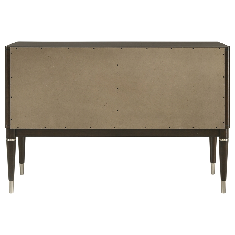 Pemberly Row 4-door Dining Sideboard Server with Shelves in Ash Brown