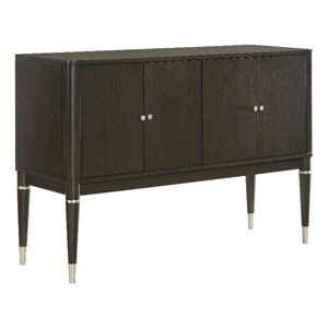 Pemberly Row 4-door Dining Sideboard Server with Shelves in Ash Brown