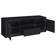 Pemberly Row 60-inch 2-door TV Stand Media Console in Black Finish