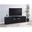 Pemberly Row 78-inch 2-door TV Stand Media Console in Black Finish