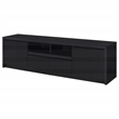 Pemberly Row 78-inch 2-door TV Stand Media Console in Black Finish