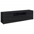Pemberly Row 78-inch 2-door TV Stand Media Console in Black Finish