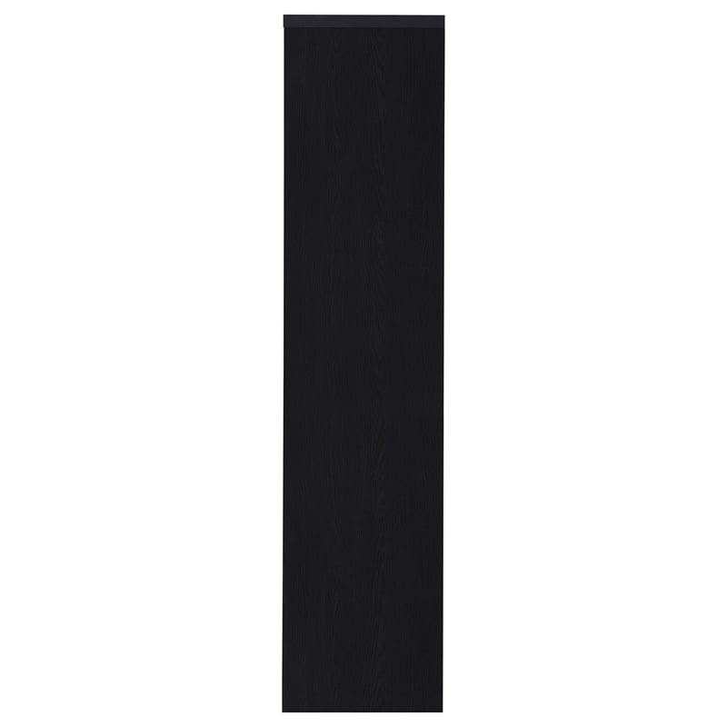 Pemberly Row 3-shelf Media Tower Entertainment Pier in Black Finish