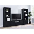 Pemberly Row 3-piece Entertainment Center 60-inch TV Stand in Black