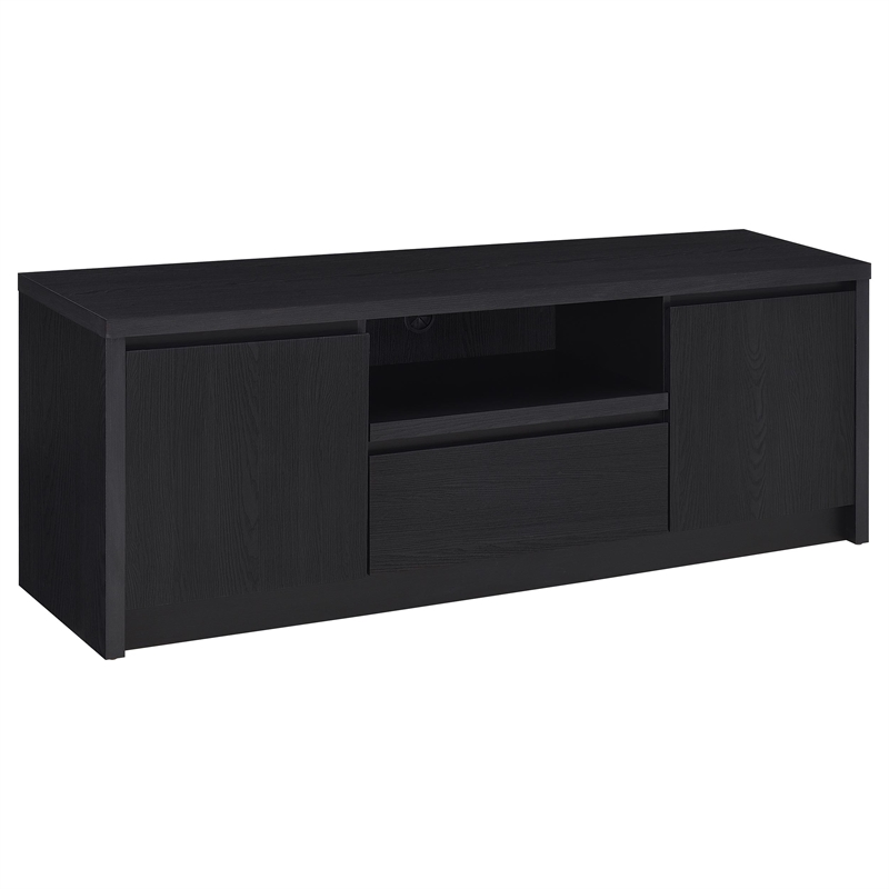 Pemberly Row 3-piece Entertainment Center 60-inch TV Stand in Black