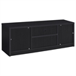Pemberly Row 3-piece Entertainment Center 60-inch TV Stand in Black