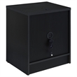 Pemberly Row 2-drawer Nightstand with LED Lights and USB Ports in Black