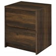 Pemberly Row 2-drawer Nightstand with LED Lights and USB Ports in Dark Pine