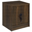 Pemberly Row 2-drawer Nightstand with LED Lights and USB Ports in Dark Pine