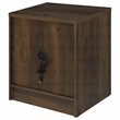 Pemberly Row 2-drawer Nightstand with LED Lights and USB Ports in Dark Pine