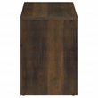 Pemberly Row 2-drawer Nightstand with LED Lights and USB Ports in Dark Pine