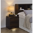 Pemberly Row 2-drawer Nightstand with LED Lights and USB Ports in Dark Pine