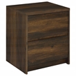 Pemberly Row 2-drawer Nightstand with LED Lights and USB Ports in Dark Pine